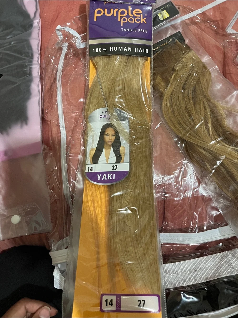 Blonde Clip-In Hair Extensions - Light Brown / Honey Blonde